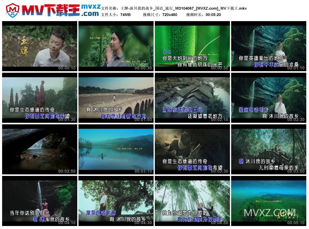 王牌-沐川我的故乡_国语_流行_MD104067